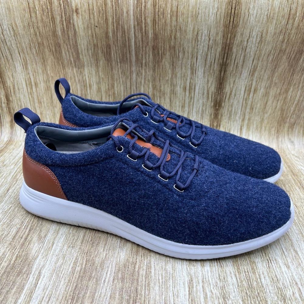 Johnston & Murphy Amherst U-Throat Men's Size 14‎ M Sneaker Shoes Blue Wool